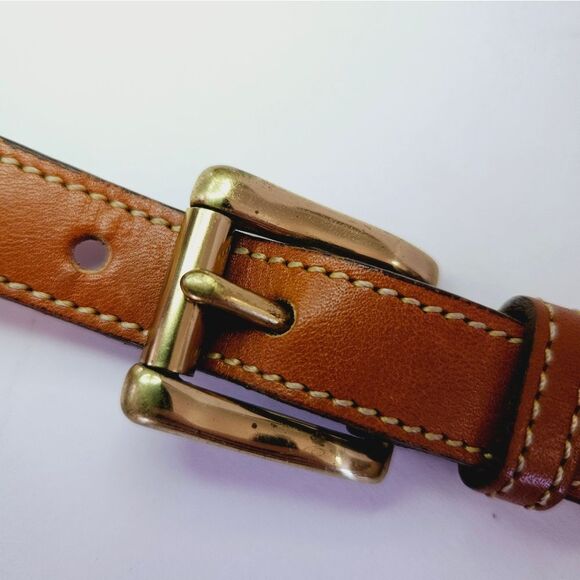 Vintage Dooney & Bourke Essex Pebbled Leather Flap Crossbody Purse Bag in Bone - Picture 10 of 16